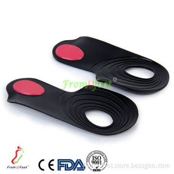 Halfsphere design for bowleg ZRWE04 Plantar Fasciitis Orthotic Insoels